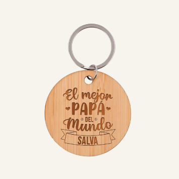 Llavero personalizado El mejor papá del mundo
