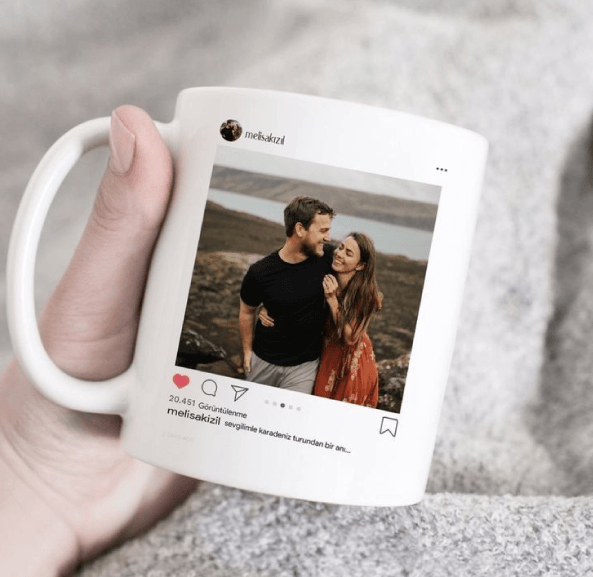 Taza personalizada con foto estilo Instagram