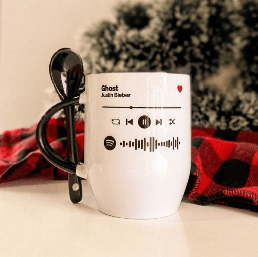 Taza personalizada con canción de Spotify